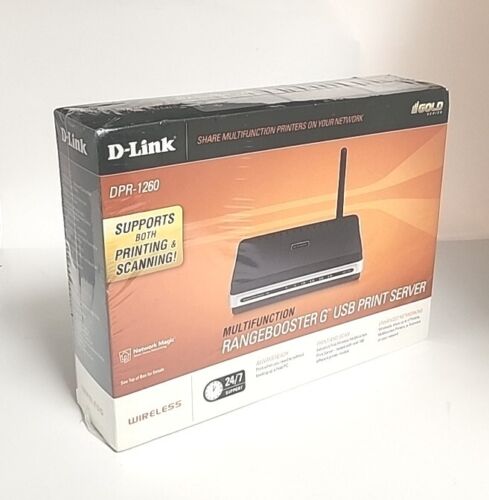 D-Link DPR-1260 Multifunction Rangebooster G USB Print Server