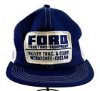 Ford Tractor Vintage Hat 80's Snapback Trucker Mesh Foam Patch K Brand Cap EUC