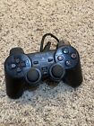 Sony PlayStation 2 DualShock PS2 Controller Black Official OEM SCPH-10010 Works