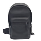 Coach 2540 West Black Leather Sling Pack Utility Backpack Bag