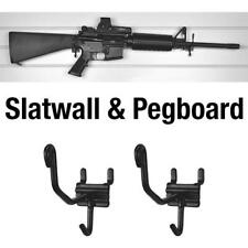 Horizontal Slatwall and Pegboard Gun Cradles - 10 Pack
