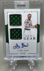 Larry Bird 2016-17 National Treasures Game Gear Game-Used Dual Patch Auto 21/35!