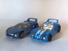 2012 Hot Wheels Blue Quick N Sik Loose Diecast Cars Lot of 2 Vehicles