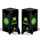 Green Retro Xbox Series X Console & Controller Skin Sticker Decal Vinyl Wrap