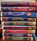 Disney VHS Lot With 9 Movies, Includes Black Diamond & Masterpiece Collection