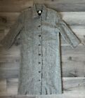 Vintage Orvis Tweed Trench Coat 48” Long Lined Wool? Womens Sz 12