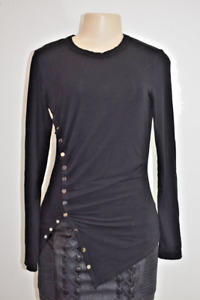Paco Rabanne Black Blouse Top Size 38 / 4 us On Sale jf