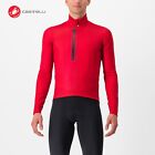 Castelli ENTRATA THERMAL Long Sleeve Cycling Jersey : POMPEIAN RED