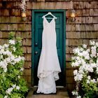 Pronovias Maricel Lace Wedding Fit & Flare Dress Size 14 Fits Street Size 12