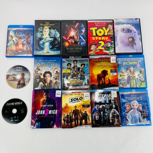 New ListingBlu Ray DVD Movies Lot of 15 All Genres Great Titles Used Brand NEW