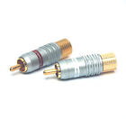 1pair Audio RCA Male Plug Gold plated CMC 8236-CUR-G Swiss Cu 8236-CURG