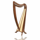 22 String Claddagh Harp Walnut, Irish Lever Harp, Celtic Irish Harp