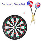 17/18 Inch 2-in-1 Baseball Dart Board Game Set Grams Dartboard+6 Steel Tip Darts