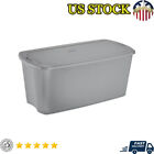 50 Gal Storage Tote Plastic Home Organization  Extra-large Capacity Container US