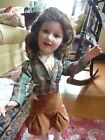 21 In. Antique Deanna Durbin Composition Doll, 1930's, All Orig. 