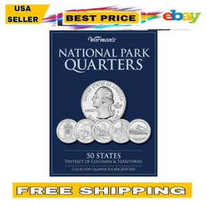 50 State Quarters Album Territories Collector Coin Folder Collecting Binder Book