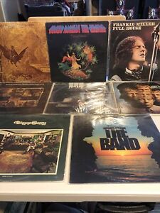 Lot of (8) Classic Rock / Metal VINYL LP RECORDS THE BAND JEFFERSON BERRY BLOOD