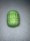 Vintage Art Deco Jadeite Green Glass Bird Cage Feeder Seed Water Cup From Japan