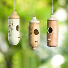 Humming Bird Houses for outside Hanging Wooden Hummingbird Nest for Garden