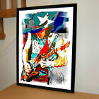 Stevie Ray Vaughan SRV Blues Rock Texas Music Print Poster Wall Art 18x24