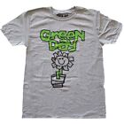 Green Day Flower Pot T-Shirt Grey New