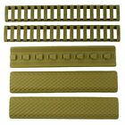 3X Textured Keymod Rubber Panel Covers + 2X Picatinny Ladder Rail Cover - TAN
