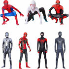 Spider-Man Costume Miles Gwen Halloween Jumpsuit Kids Spandex Cosplay Bodysuit