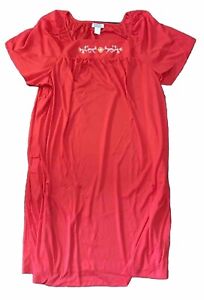 Anthony Richards Red House Dress MuMu Nightgown Plus Size 4X