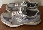 New Balance 993 Sneakers Men's Size 12.5 D Gray White Made In USA MR993GL EUC
