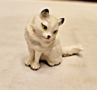 Vintage White Porcelain Minature Cat Figure ~ 2