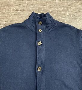 Five Four Cardigan Sweater Long Sleeve Button Front Men’s Size Small Blue