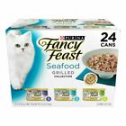 Purina Fancy Feast Grilled Wet Cat Food Seafood Collection, 3 oz Cans (24 Pack)