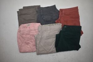 Wholesale Bulk Lot Of 6 Womens Size 10 Casual Mixed Brand Pants Bottoms