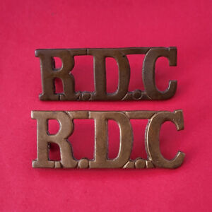 Royal Defence Corps Pair Of Shoulder Titles RDC X 2