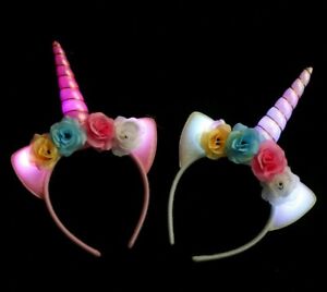 Unicorn Light Up Headbands LED Kids Unicorn Party Favors Cute Gifts 6 Pack