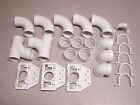 24pc Central Vacuum PVC Rough-in fitting kit 3 Inlets (24) pieces