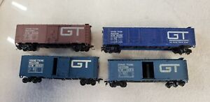 HO SCALE IHC/ATHEARN GT GRAND TRUNK WESTERN 40/50'FT BOX CAR LOT (4) 🔥🔥🔥🔥