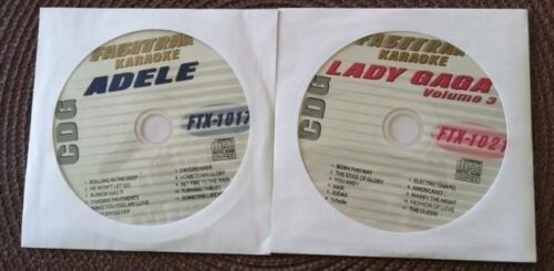 New Listing2 CDG DISCS KARAOKE 2011/2012 LOT HITS LADY GAGA  ADELE CD MUSIC SONGS SET CDS