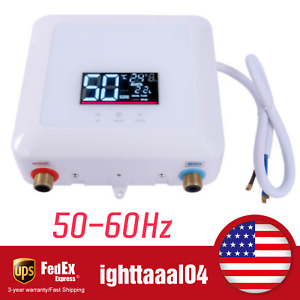 5500W 110V Tankless Hot Water Instant Heater Electric Shower Kitchen Boiler Bath