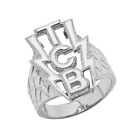 .925 Sterling Silver Taking Care Of Business (TCB) Men's Ring