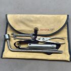 Vintage TOYOTA Roll up Tool Bag Yellow Wrench Pliers T20