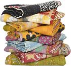 Whole Sale Tribal Kantha Quilts Mix Lot Vintage Cotton Bed Cover Assorted 5pcs