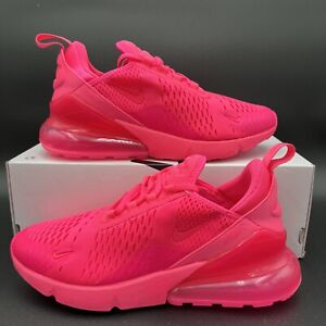 Nike Air Max 270 Hyper Pink Bubblegum Triple Athletic Shoes Women's Multi Sz NEW