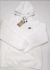 Size Small Nike Sportswear Men's Sherpa Fleece  Hoodie White DV8154-100 Rare
