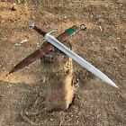 Medieval Sword Battle Ready Hand Forged Carbon Steel Vikings Shortsword Sharp BF