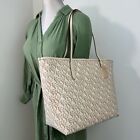 Coach Monogram City Tote Bag in Chalk Gold Canvas NEW LArge Purse
