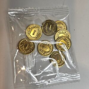 Dominion Board Game Lot 8 Gold (1) Coin Token Replacement Parts Only