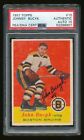 1957 Topps #10 Johnny Bucyk Rookie RC Signed Autograph PSA/DNA 10 Bruins HOF