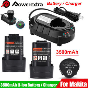 3500mAh Li-ion Battery / Charger for Makita BL1013 BL1014 DF030 DC10WA 10.8V-12V