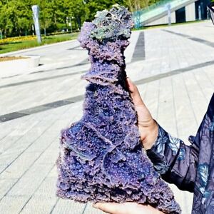 New Listing14.41LB  Natural purple grape agate quartz crystal granular mineral specimen